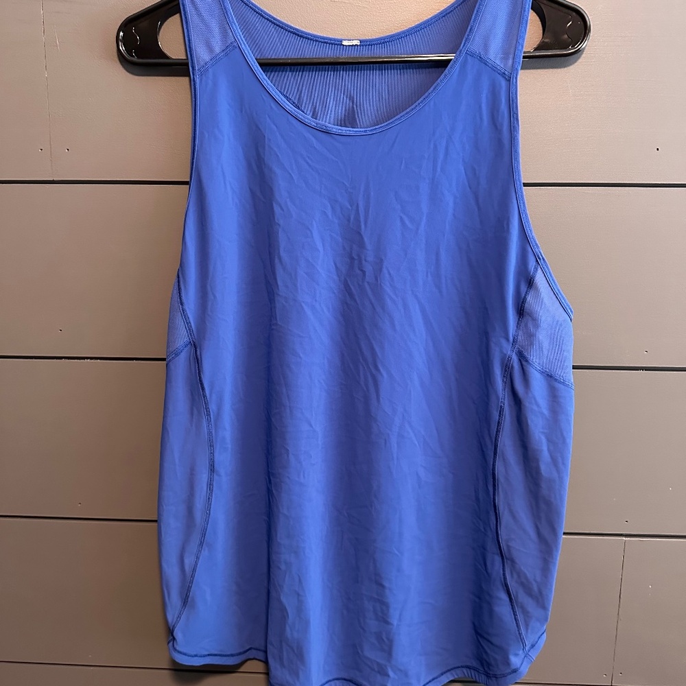 LULULEMON ATHLETICA ROYAL BLUE WORKOUT TANK TOP